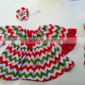 Christmas Tree Color Baby Outfit Girls Winter Clothing Set Persnickety Remake Christmas Baby Dress Set thumbnail-5