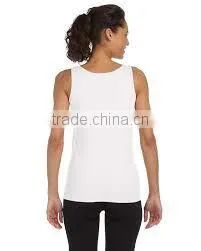 Wholesale Plain White Sport Fitness Custom Tank Top thumbnail-6