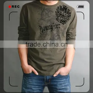 Mens Printed Cotton Long Sleeve Tshirts FM0104 thumbnail-1