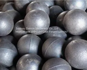 Dia.140mm Forged Grinding Media Steel Balls for Mining Mill thumbnail-3