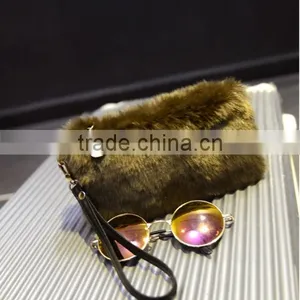Fashion Warm Winter Handbags, Faux Fur Women Bag Purse With Chain, Fake Fur Ladies Shopping Bag thumbnail-1