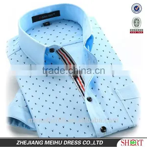 Latest Fashion Print Dobby Short Sleeve Man Casual Shirt thumbnail-5