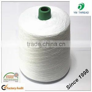 Chinese Pure Virgin Raw White Black 100% Polyester Spun Yarn Manufacturer thumbnail-1