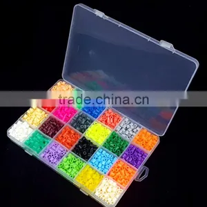 2400Pcs 24 Color Hama Beads 5MM Perler Beads DIY Creative Puzzles Tangram Jigsaw Board Educational Baby Kid Toys Gifts thumbnail-1