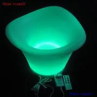Led Illuminated Wine Ice Bucket With Stand thumbnail-2