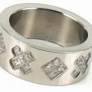 Fashion Jewelry Diamond Ring With Crystal For Young Women / Men thumbnail-2