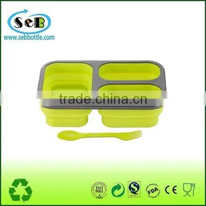 New Collapsible Silicone Lunch Box to Keep Food Fresh thumbnail-1