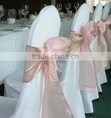 Spandex Chair Cover With Organza Sash and Fashion Banquet Chair Cover thumbnail-1