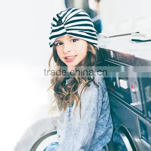 Kids Novelty Hats With Strip Pattern, Custom Colorful Kids Turban Cap thumbnail-1
