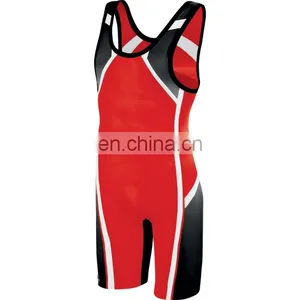 Custom Professional Weight Lifting Wrestling Singlet thumbnail-4