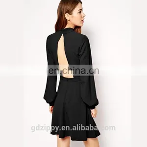 Express Dressses Women High Neck Cut Out Back Dress thumbnail-3