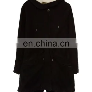 16 AW Season Slim Fit Cotton Lady's Fleece-lined Overcoat thumbnail-1