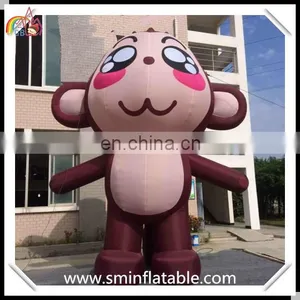 Giant Lovely Inflatable Cartoon, Advertising Inflatable Monkey Mascot Animal , Standing Monkey Cartoon Model for Outdoor thumbnail-1