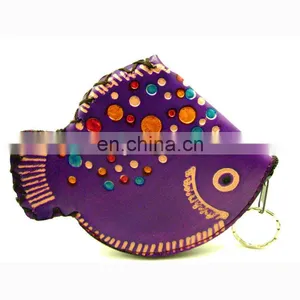 Custom Fancy Animal Fish Shaped Coin Purses Wholesale Kids Soft Leather Coin Purse MCP-0059 thumbnail-1
