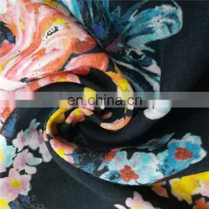 Digital Print Knit Fabric 95% Rayon 5%spandex Rayon Elastic Single Jersey Fabric thumbnail-3
