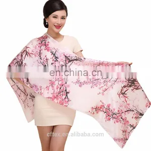 Cutom Ditiatl Printing Silk Stain Scarf for New 2017 thumbnail-1