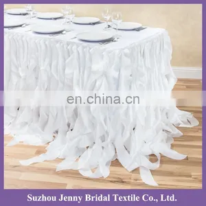 TS017T Indian Wedding Table Decorations Wedding Table Skirts Party and Wedding Decoration Curly Willow Table Skirting thumbnail-5