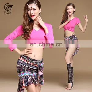 T-5189 Fashion Designed Printed Pattern 12 Colors Belly Dance Costumes thumbnail-3
