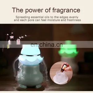 4W USB Charging Night Luminescent Pearl Ultrasonic Aromatherapy Humidifier With LED Colorful Light for Home / Office thumbnail-3