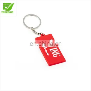 Customized Shape Soft PVC Keyring Rubber Keychain thumbnail-5