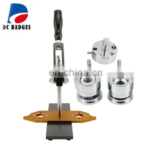 High Quality Rotary 1" 25mm Pin Badge Manual Metal Button Maker Machine Badge Making Press Machine thumbnail-2