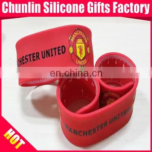 Custom Silicone Slap Bracelets for Football Team thumbnail-4