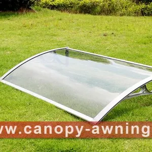 House Door Window Sunshade Rain Aluminium Aluminum Diy pc Polycarbonate Awning Canopy Canopies Shelter Canopies Awnings Cover Shield thumbnail-4
