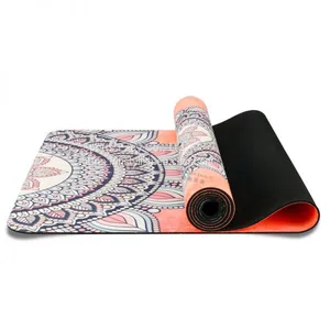 Custom Eco Friendly Digital Printed TPE Suede Yoga Mat thumbnail-1