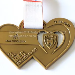 Cheap Custom 2D Metal Running Finishers Sports Medals With Colors thumbnail-3