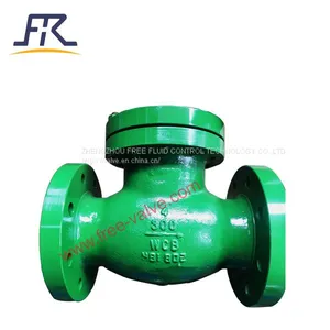 Industrial Stainless Steel CF8 CF8m SS304 SS316 Carbon Steel WCB Non Return Flange Swing Check Valve H44H thumbnail-2