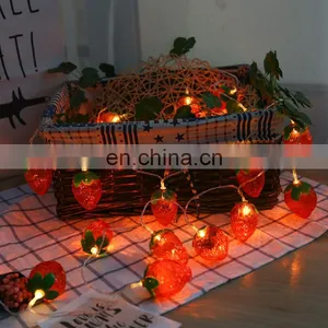 10 LED Fruit Strawberry Design Soft PVC Wire String Light thumbnail-5