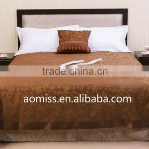 Hotel Bedspreads Polyester Hotel Bed Cover Bedspread for Hotel Bedding Sets thumbnail-1