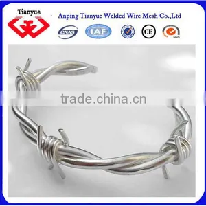Protection Hot Dip 14 Gauge Galvanized Barbed Wire thumbnail-6