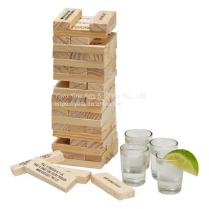 Adult Wooden Tipple Tower Drinking Game, Tower Stacking Game thumbnail-3