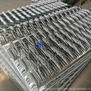 Perimeter Security Anti Climb Wall Spikes Made of Galvanized Steel Spear Type Spikes thumbnail-5