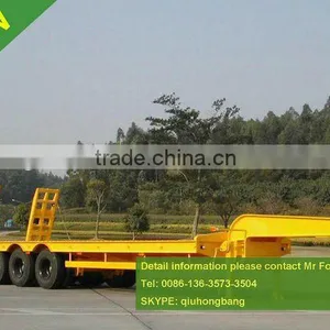 50T Low Bed Semi Trailer Low Bed Flat Trailer 0086-13635733504 thumbnail-1