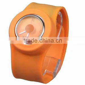Funny Sillion Slap Watch in Many Colors, Silicon Quartz Watches thumbnail-1
