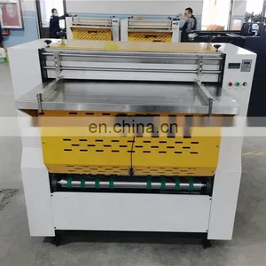 BG1200 Hand Feed Rigid Gift Plywood Paper Board Box Grayboard v Notch Groove Slotting Machine Equipment thumbnail-2