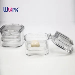 Crown Box With Membrane Storage Plastic Membrane Retainer Box for Storage Crowns and Bridges thumbnail-1
