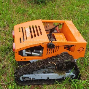Remote Controlled Lawn Mower, China Remote Control Track Mower Price, Robot Slope Mower for Sale thumbnail-5