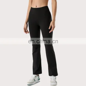 Wholesale Most Hot Sweat-Wicking Casual Flare Women Fitness Sports Pants Workout Gym Clothing Training Pants thumbnail-1