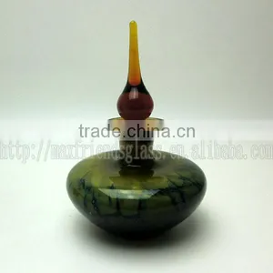 Old Fashioned Marble Effect Big Perfume Bottle With Amber Cap thumbnail-1