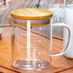 High Borosilicate Glass Measuring Cup for Milk and Kitchen Use 350ml 500ml 1000ml thumbnail-1