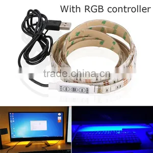 USB LED Strip Light Waterproof SMD5050 RGB Controller thumbnail-1
