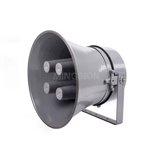 240W 400W 600W Electronic Siren Speaker Horn 8ohm 100V Big Size With Four Neodymium Ferrite Drivers for Early Warning System thumbnail-1