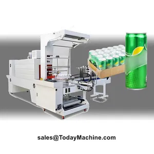 Automatic Water Beverage Plastic Bottle Film Tray Group Shrinking Wrapping Machine Equipment thumbnail-1