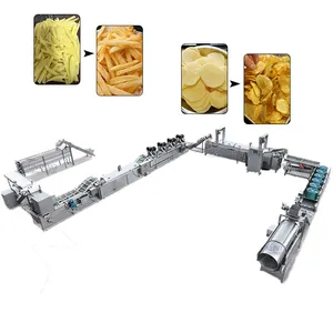 Continuous Potato Chip Frying Line French Fries Processing Equipment Fully Automatic Snack Food Line EPC thumbnail-1