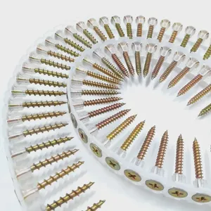 Professional Grade Collated Fasteners Plastic Strip White Zinc, 25/35/40mm, Mill Test Report Available, Standard Compliant, Factory Supply thumbnail-2