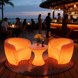 Modern Waterproof Bar Tables and Chairs for Hotel & Living Room Use Commercial Grade Indoor/Outdoor Activity Furniture thumbnail-4