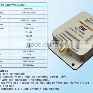 Lintratek Increase Wireless Coverage and Throughput , 5Watt Wifi Repeater Access Point High Quality Indoor Wifi Amplifier thumbnail-4